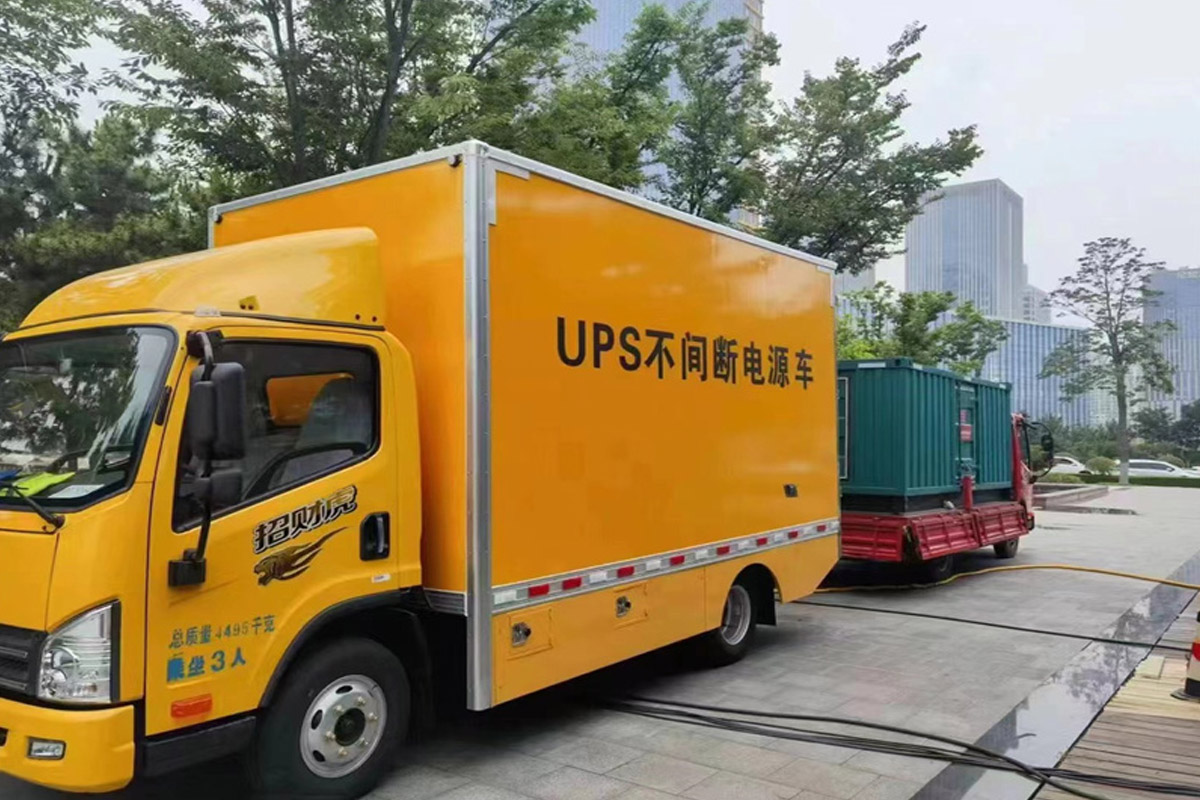 松北发电机租赁施工现场