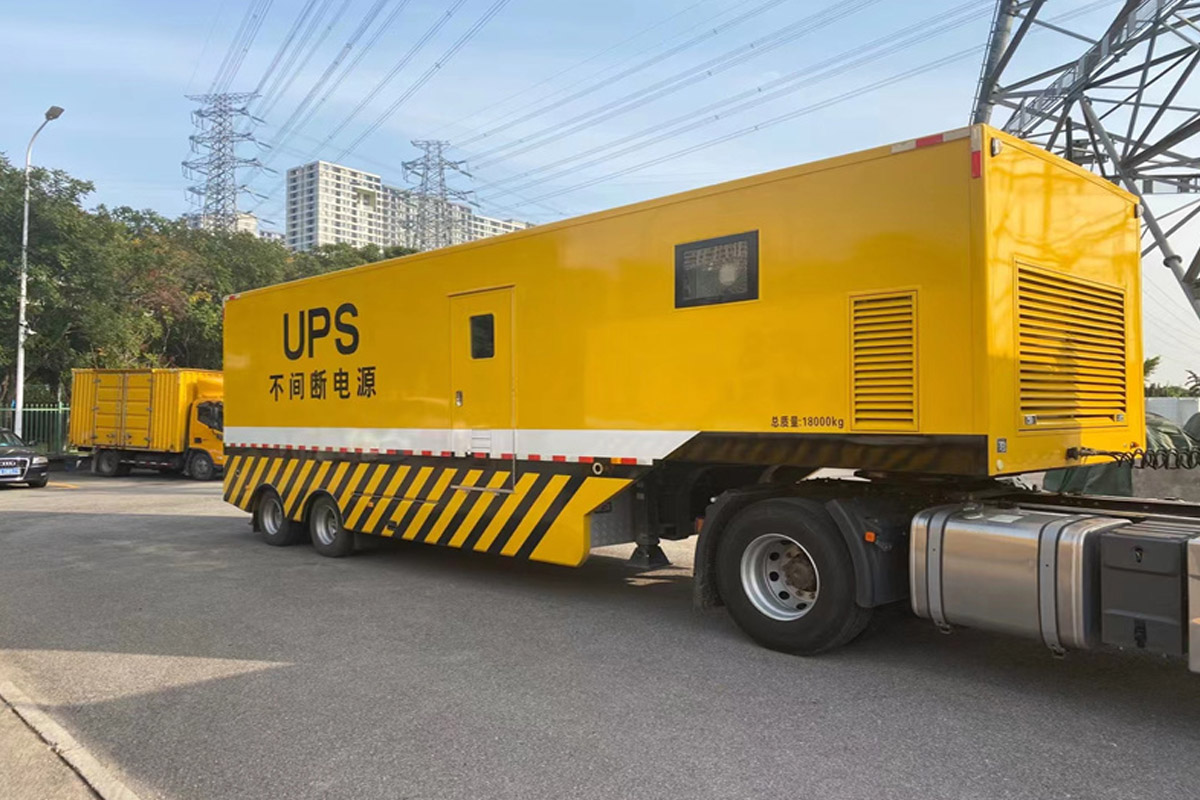 松北发电机租赁施工现场