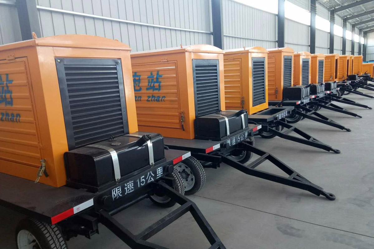 松北发电机租赁施工现场